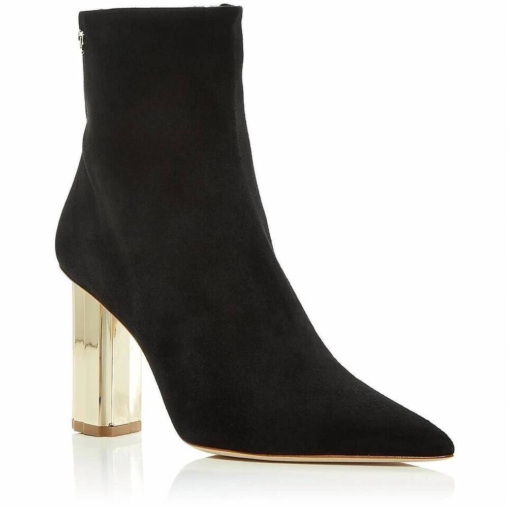 NEW MALONE SOULIERS women's laika pointed toe booties in black